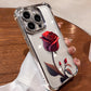 Anti-Drop Red Rose Phone Case for iPhone 13-16 Series