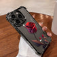 Anti-Drop Red Rose Phone Case for iPhone 13-16 Series