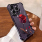 Anti-Drop Red Rose Phone Case for iPhone 13-16 Series