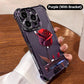 Anti-Drop Red Rose Phone Case for iPhone 13-16 Series