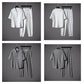 Men’s Cool V-Neck Top & Jogger Pants Set