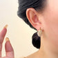 💍 LIMITED-TIME 60% OFF! ✨ Faux Pearl Basket Hoop Earrings – Gold Tone, Unique Weave, Classic Elegance 🪀