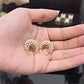 💍 LIMITED-TIME 60% OFF! ✨ Faux Pearl Basket Hoop Earrings – Gold Tone, Unique Weave, Classic Elegance 🪀