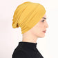 👒 Buy 1 Get 1 FREE!🌸 Soft Stretch Turban Cap – Milk Silk Fabric & Anti-Slip Fit – Hair Volume Concealer – Multi-Use Under Scarf 🧣