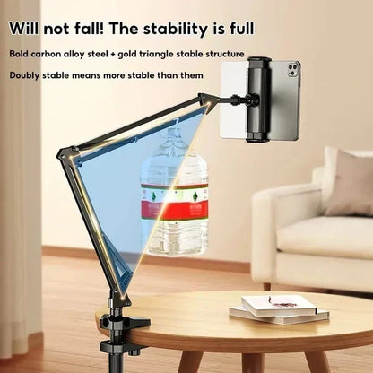 📢📢50% OFF !! ⏰ Hidden tablet stand – fits gaps, 4 joints, 360° rotation, hands-free!