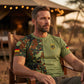 Men's Camouflage Patchwork Crewneck T-Shirt