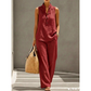🎉 LIMITED TIME 50% OFF! 💕Women's Minimalist Sleeveless Top & Wide-Leg Pants Set