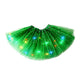 LED Light Up Sequin Tutu Skirt Star Mesh Princess Skirt for Girls and Adults