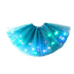 LED Light Up Sequin Tutu Skirt Star Mesh Princess Skirt for Girls and Adults