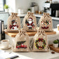 🎁 Christmas Drawstring Gift Bags – Festive Santa & Reindeer Prints, Double Drawstring Closure & Durable Fabric – Holiday Cheer in Every Gift ✨